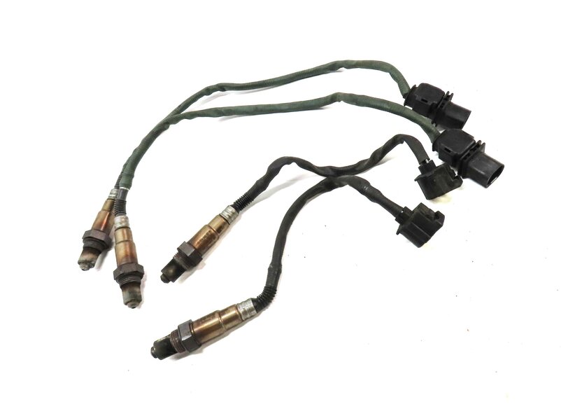 Thumbnail 3: 2011 MERCEDES C CLASS W204 3.0L M272 ENGINE PRE & POST CAT O2 OXYGEN SENSOR SET4