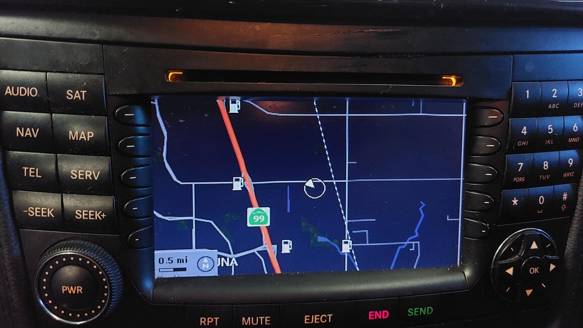 2008 MERCEDES CLS63 AMG ///AMG W219 FRONT DASH STEREO NAVIGATION RADIO HEAD UNIT