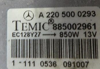 Thumbnail 10: 2005-2009 MERCEDES CL600 CL63 CL65 E320 E63 S600 S65 S63 CLS63 - COOLING FAN