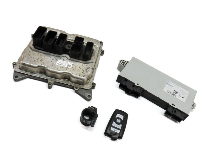 2012 BMW 528i (F10) 2.0L TURBO N20 BODY ENGINE ECM IMMOBILIZER MODULE & KEY SET