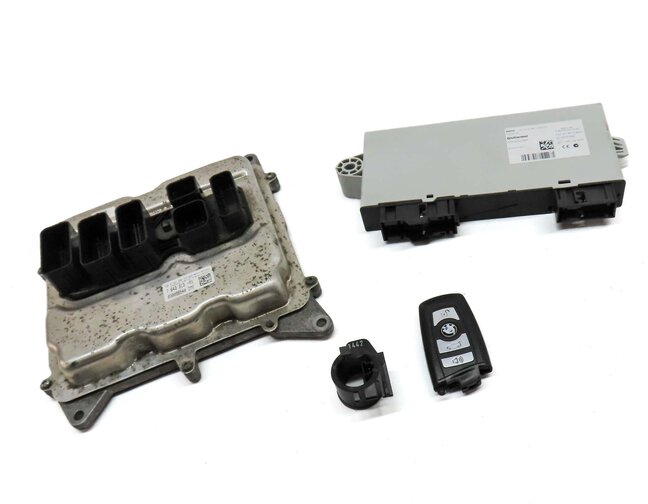 Thumbnail 3: 2012 BMW 528i (F10) 2.0L TURBO N20 BODY ENGINE ECM IMMOBILIZER MODULE & KEY SET