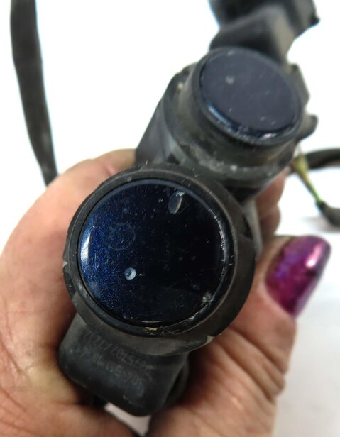 Thumbnail 6: 2012 BMW 528i (F10) FRONT PARK ASSIST PDC SENSOR SET4 (BLUE) w/ WIRING HARNESS