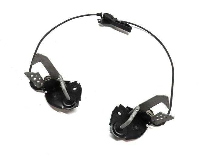 2012 BMW 528i (F10) HOOD LEFT & RIGHT LOCK LATCH CATCH HOOK SET 2 w/ LEVER CABLE