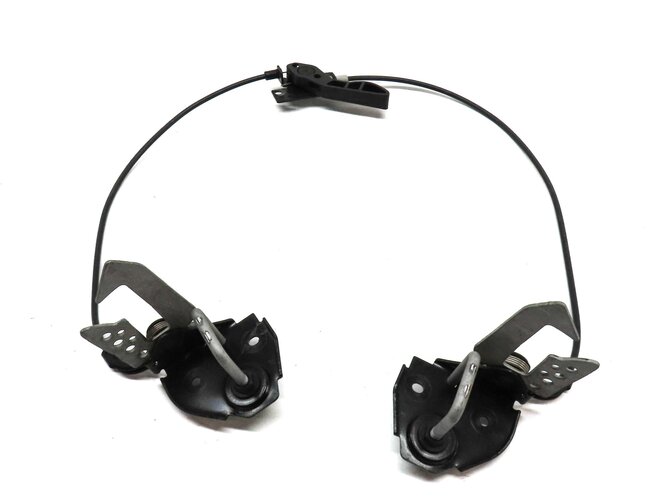 Thumbnail 2: 2012 BMW 528i (F10) HOOD LEFT & RIGHT LOCK LATCH CATCH HOOK SET 2 w/ LEVER CABLE