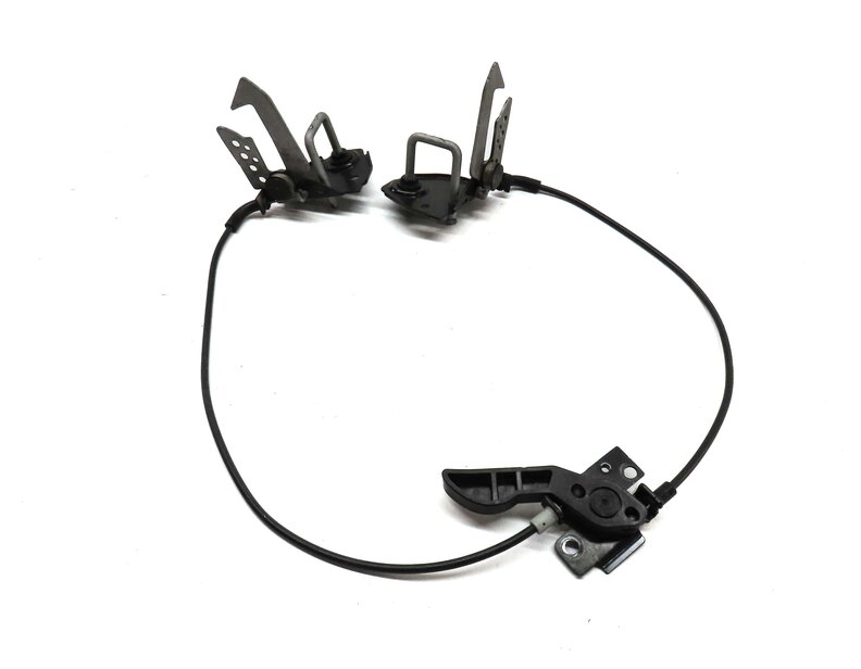 Thumbnail 4: 2012 BMW 528i (F10) HOOD LEFT & RIGHT LOCK LATCH CATCH HOOK SET 2 w/ LEVER CABLE