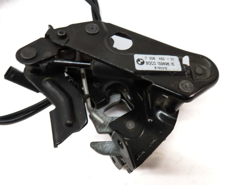 Thumbnail 6: 2012 BMW 528i (F10) HOOD LOWER LEFT & RIGHT LOCK LATCH SET 2 w/ CABLE 7183762