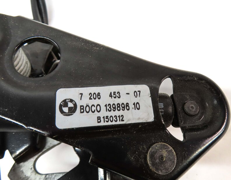 Thumbnail 7: 2012 BMW 528i (F10) HOOD LOWER LEFT & RIGHT LOCK LATCH SET 2 w/ CABLE 7183762