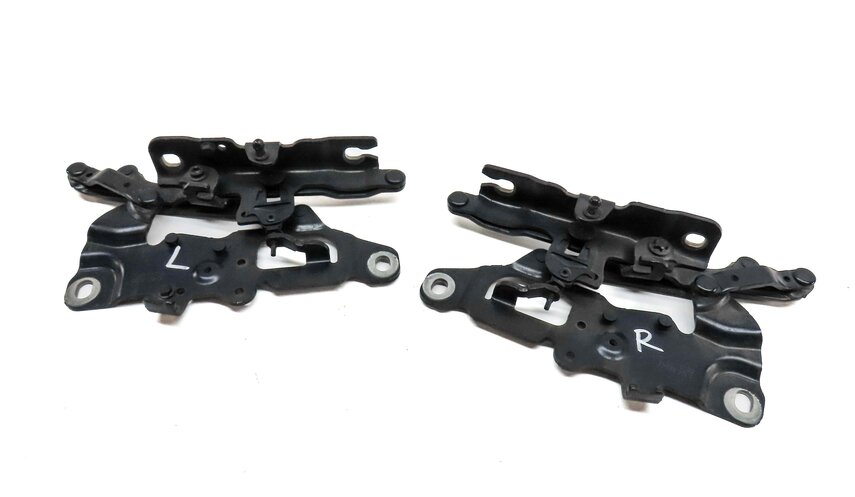 12-19 BMW 528i 535i 550i 640i 650i M5 M6 (F06 F10) FRONT HOOD HINGE SET (BLUE)