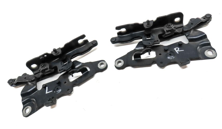 Thumbnail 3: 12-19 BMW 528i 535i 550i 640i 650i M5 M6 (F06 F10) FRONT HOOD HINGE SET (BLUE)
