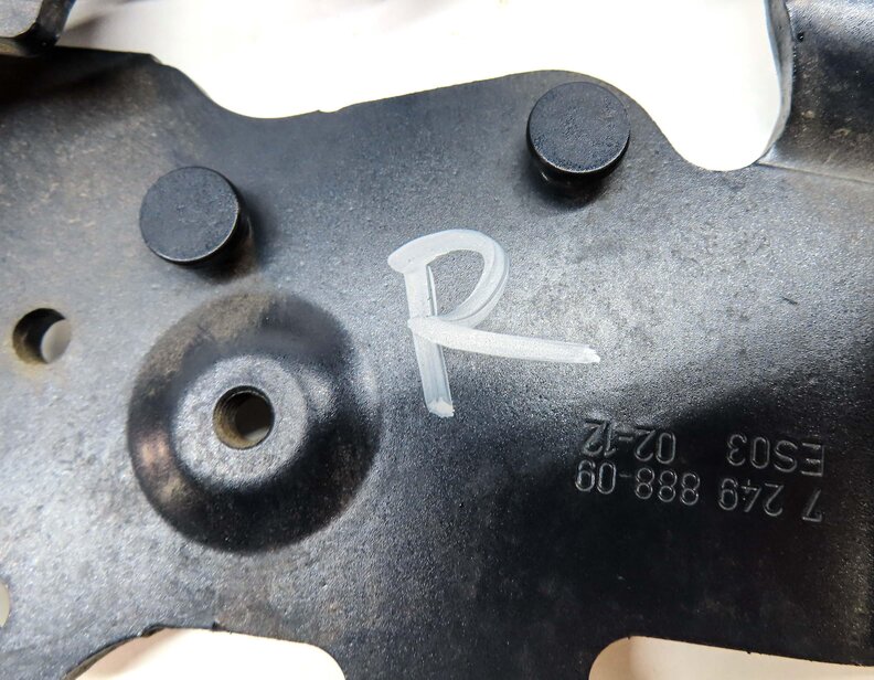 Thumbnail 6: 12-19 BMW 528i 535i 550i 640i 650i M5 M6 (F06 F10) FRONT HOOD HINGE SET (BLUE)