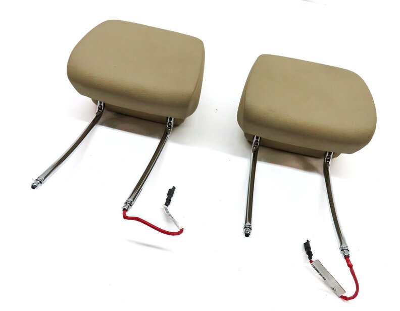 11-13 BMW GT 5-SERIES (F07 F10) FRONT LEFT & RIGHT SEAT HEADREST SET-2 (BEIGE)