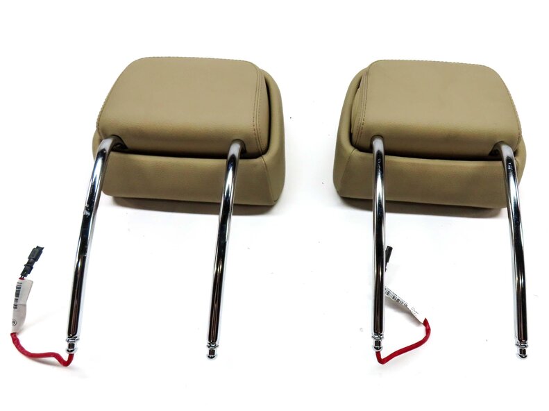 Thumbnail 6: 11-13 BMW GT 5-SERIES (F07 F10) FRONT LEFT & RIGHT SEAT HEADREST SET-2 (BEIGE)