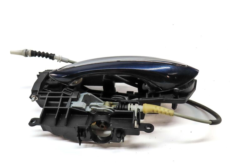 Thumbnail 4: 2011-2016 BMW 528i 535i 550i M5 (F10) LEFT REAR DOOR HANDLE w/ LIGHT (BLUE)