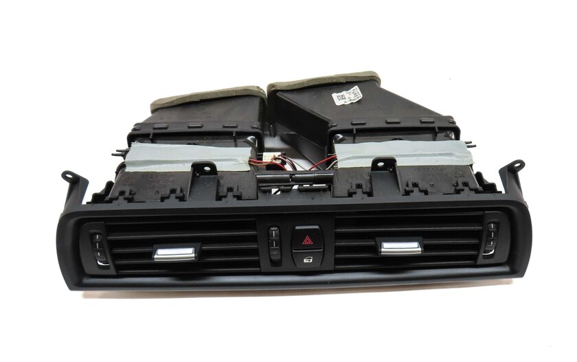 Thumbnail 2: 2012 BMW 528i (F10) FRONT CENTER DASH HVAC A/C HEATER AIR VENT (BLACK) F49166885