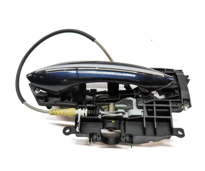Thumbnail 4: 2011-2016 BMW 528i 535i 550i M5 (F10) RIGHT FRONT DOOR HANDLE w/ LIGHT (BLUE)