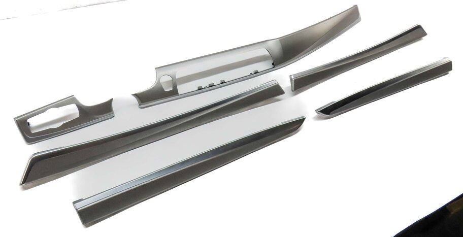2013 BMW M5 ///M (F10) DASH & DOOR ALUMINUM TRACE INTERIOR TRIM PANEL SET-6