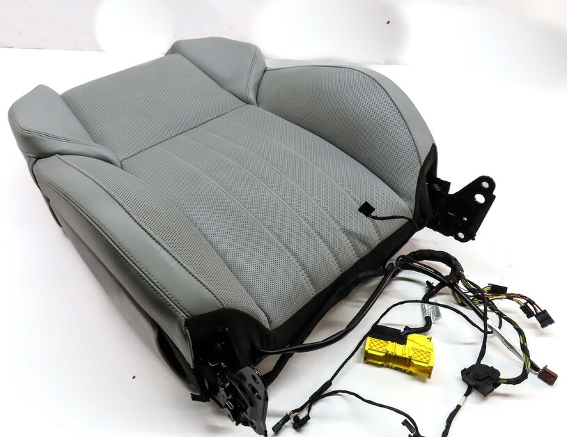 2013 BMW M5 ///M (F10) PASSENGER UPPER TOP COMFORT SEAT CUSHION (SILVERSTONE)