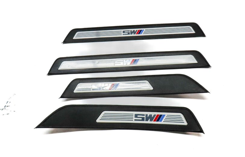 2013 BMW M5 ///M (F10) FRONT & REAR DOOR SILL SCUFF PANEL TRIM SET-4