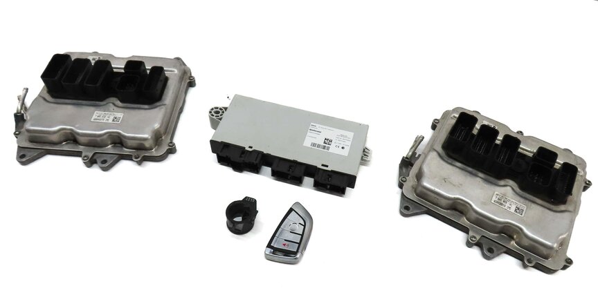 12-15 BMW M5 M6 ///M (F06 F10 F12 F13) 4.4L S63 ENGINE DME CAS 4 MODULE KEY SET