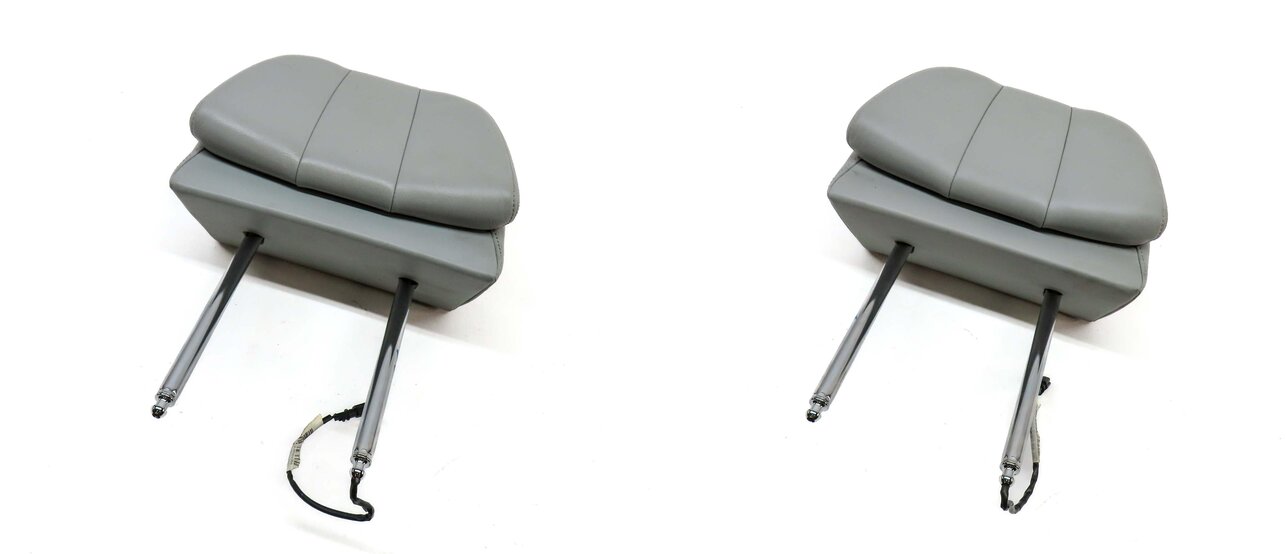 Thumbnail 4: 2013 BMW M5 ///M (F10) FRONT LEFT & RIGHT COMFORT SEAT HEADREST SET-2 (SILVER)