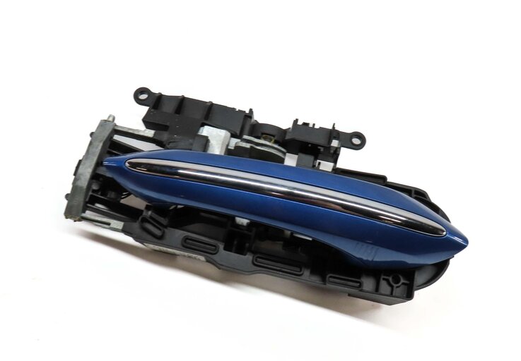 Thumbnail 1: 09-19 BMW 5 6 7 SERIES (F01 F07 F10 F12) RIGHT REAR COMFORT DOOR HANDLE (BLUE)
