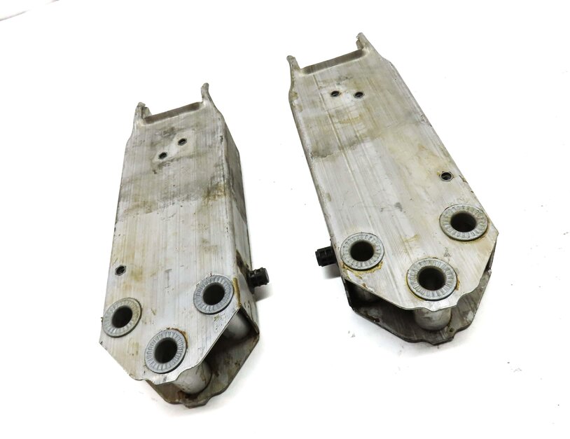 Thumbnail 3: 2011-2016 BMW 5 M5 F10 FRONT BUMPER LEFT & RIGHT REINFORCEMENT BAR BRACKET SET-2