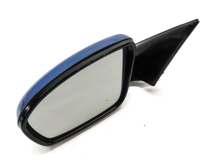 12-16 BMW M5 (F10) LEFT P-FOLD AUTODIM CAMERA BLIND SPOT DOOR MIRROR (BLUE)