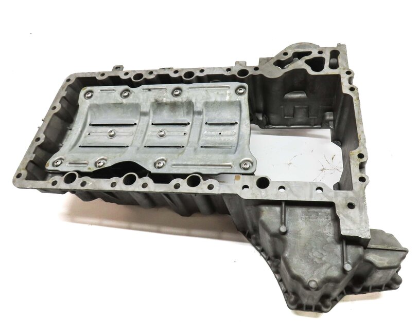 Thumbnail 6: 2012-2019 BMW M5 M6 (F06 F10 F12 F13) 4.4L S63 V8 ENGINE - UPPER OIL PAN CRADLE