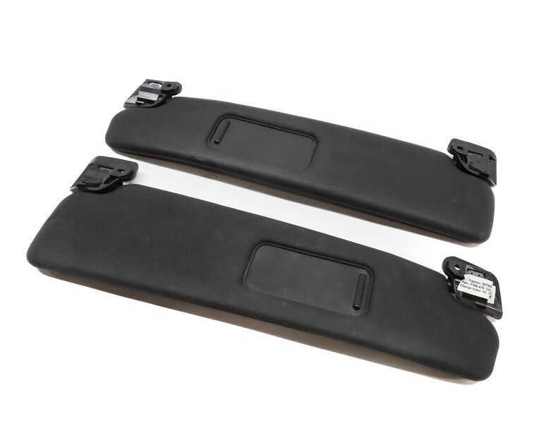 2003-2008 BMW Z4 (E85) FRONT LEFT & RIGHT SUN VISOR SUNVISOR SET (BLACK LEATHER)