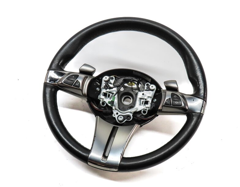 2003-2006 BMW Z4 (E85) LEFT DRIVER 3-SPOKE SPORT STEERING WHEEL w/ SHIFT PADDLES
