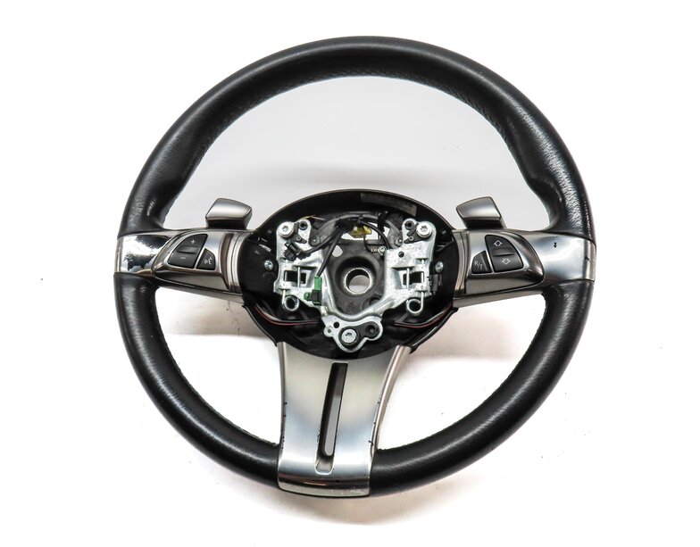 Thumbnail 2: 2003-2006 BMW Z4 (E85) LEFT DRIVER 3-SPOKE SPORT STEERING WHEEL w/ SHIFT PADDLES