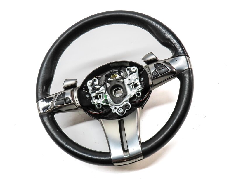 Thumbnail 3: 2003-2006 BMW Z4 (E85) LEFT DRIVER 3-SPOKE SPORT STEERING WHEEL w/ SHIFT PADDLES