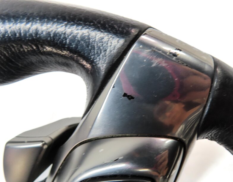 Thumbnail 8: 2003-2006 BMW Z4 (E85) LEFT DRIVER 3-SPOKE SPORT STEERING WHEEL w/ SHIFT PADDLES