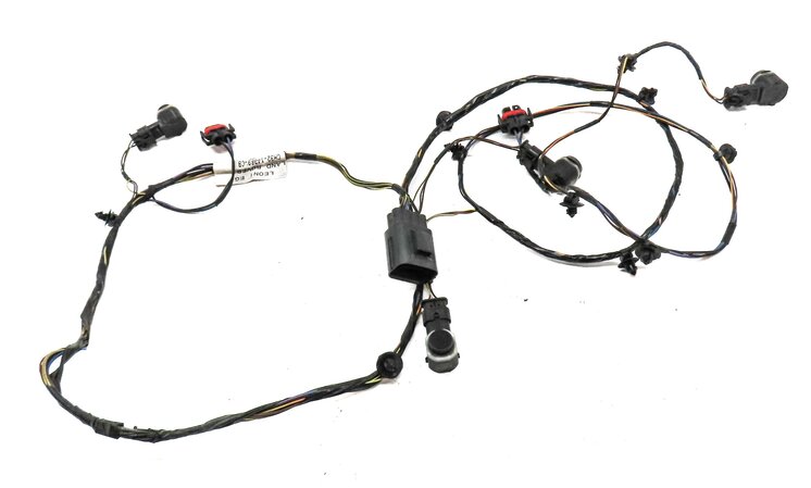 Thumbnail 2: 2012 RANGE ROVER SPORT (L320) FRONT PDC PARK SENSOR SET w/ HARNESS (BLACK)