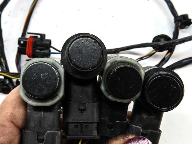 Thumbnail 6: 2012 RANGE ROVER SPORT (L320) FRONT PDC PARK SENSOR SET w/ HARNESS (BLACK)