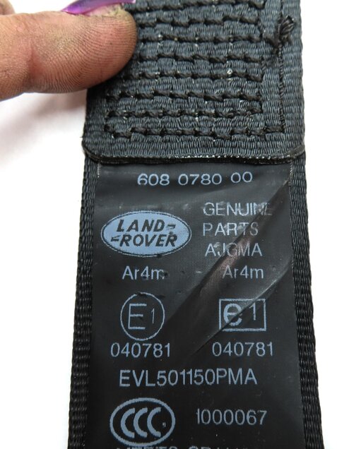 Thumbnail 6: 2012 RANGE ROVER SPORT (L320) REAR 2nd SECOND ROW CENTER SEATBELT RETRACTOR