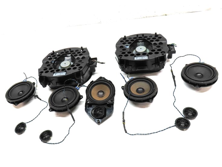Thumbnail 2: 2013 BMW X3 (F25) DOOR DASH DECK WOOFER MIDRANGE TWEETER RADIO SPEAKER SET 11