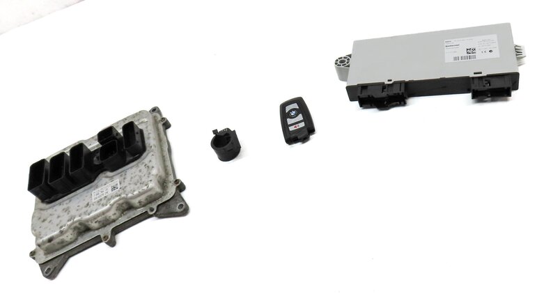 Thumbnail 3: 2013 BMW X3 (F25) 2.0L TURBO N20 ECM ECU BODY ENGINE CONTROL MODULE & KEY SET
