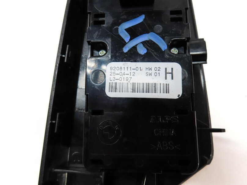 Thumbnail 6: 12-19 BMW 3 4 M3 X3 X4 SERIES FRONT LEFT DRIVER WINDOW SWITCH P-FOLD (BLACK)