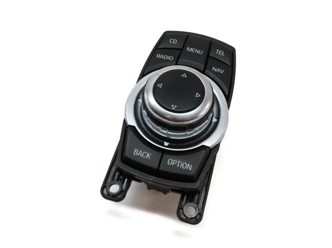 2013 BMW X3 (F25) CENTER CONSOLE iDRIVE MEDIA CONTROL KNOB & SWITCH BUTTON PANEL