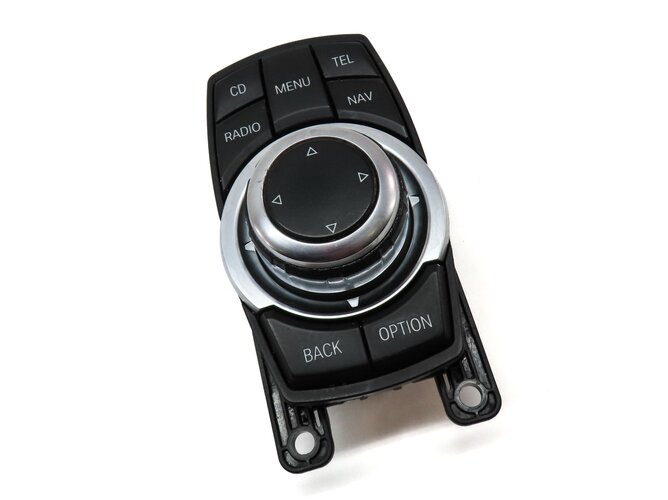 Thumbnail 4: 2013 BMW X3 (F25) CENTER CONSOLE iDRIVE MEDIA CONTROL KNOB & SWITCH BUTTON PANEL