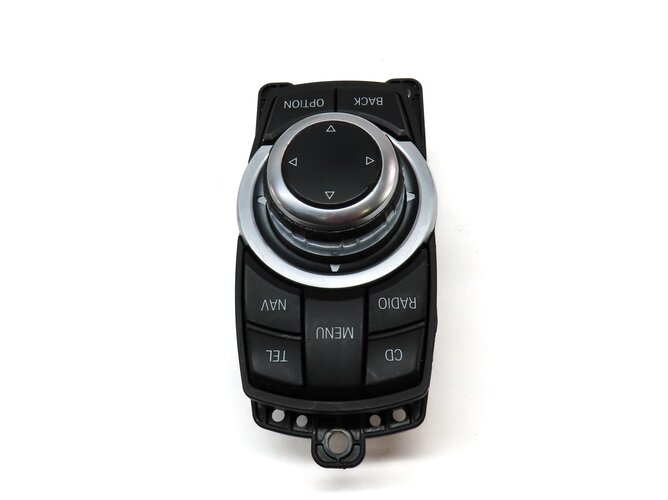 Thumbnail 5: 2013 BMW X3 (F25) CENTER CONSOLE iDRIVE MEDIA CONTROL KNOB & SWITCH BUTTON PANEL