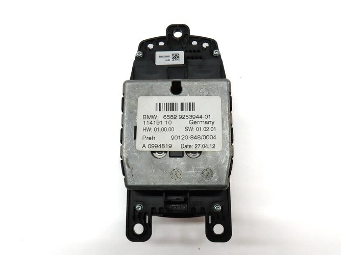 Thumbnail 6: 2013 BMW X3 (F25) CENTER CONSOLE iDRIVE MEDIA CONTROL KNOB & SWITCH BUTTON PANEL
