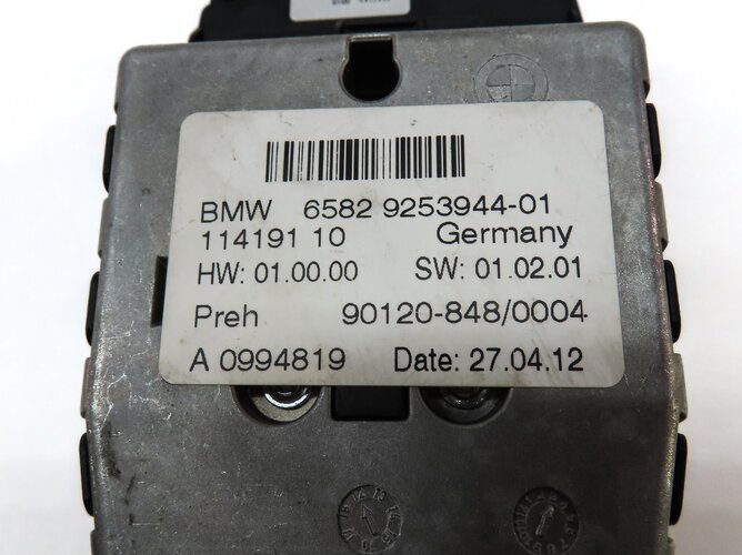 Thumbnail 7: 2013 BMW X3 (F25) CENTER CONSOLE iDRIVE MEDIA CONTROL KNOB & SWITCH BUTTON PANEL