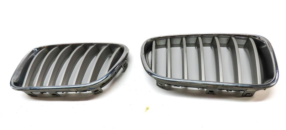 Thumbnail 2: 2013-2017 BMW X3 (F25) FRONT LEFT & RIGHT KIDNEY GRILLE HOOD VENT TRIM SET-2