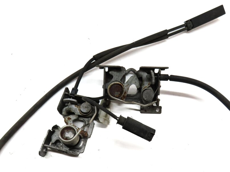 Thumbnail 4: 2013 BMW X3 (F25) LEFT & RIGHT HOOD LATCH LOCK ACTUATOR SET 2 w/ CABLE 7210731