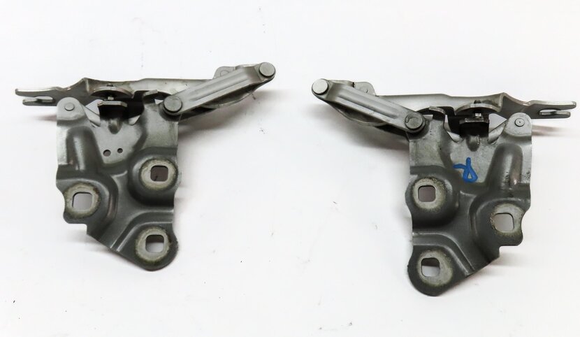 Thumbnail 4: 11-18 BMW X3 X4 (F25 F26) FRONT LEFT & RIGHT HOOD HINGE SET-2 (MINERAL SILVER)