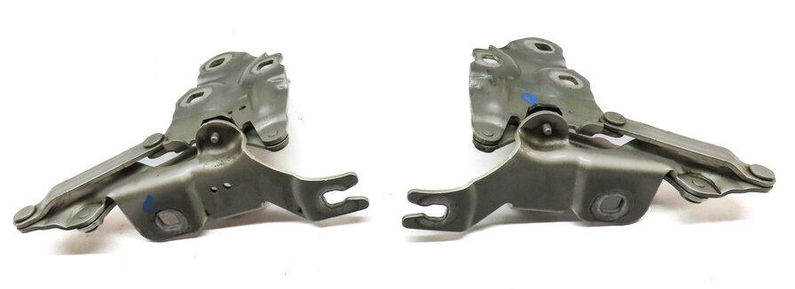 Thumbnail 5: 11-18 BMW X3 X4 (F25 F26) FRONT LEFT & RIGHT HOOD HINGE SET-2 (MINERAL SILVER)
