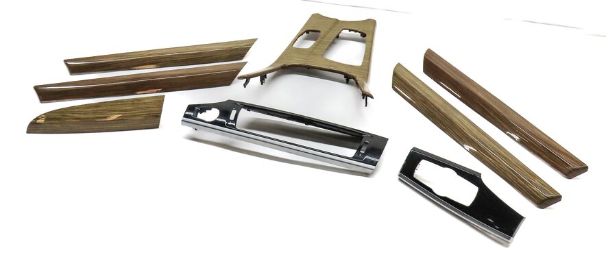 2014 BMW X3 (F25) FRONT REAR LEFT RIGHT DOOR DASH CONSOLE SIENA WOOD TRIM SET 8