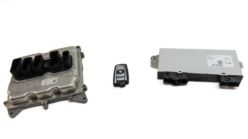 Thumbnail 2: 2014 BMW X3 (F25) 2.0L TURBO N20 ECM ECU CAS4 BODY ENGINE MODULE & KEY FOB SET3